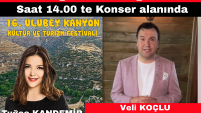 3-Ağustos Pazar günü  Saat 14.00 te Konser alanında