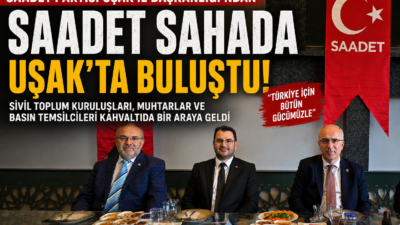 &nbsp; Saadet Partisi Uşak İl Başkanlığı tarafından düzenlenen “Saadet Sahada”