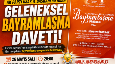 AK Parti Uşak İl Başkanlığı, Kurban Bayramı dolayısıyla düzenleyeceği geleneksel