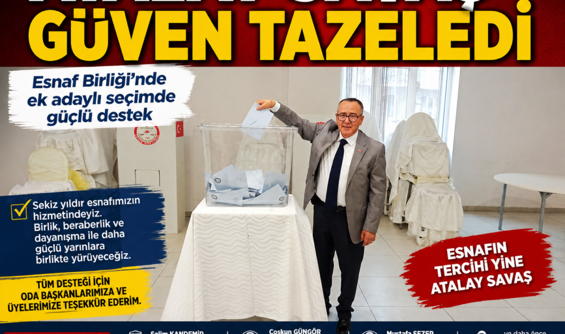 Uşak Esnaf ve Sanatkârlar Odaları Birliği Başkanı Atalay Savaş, gerçekleştirilen