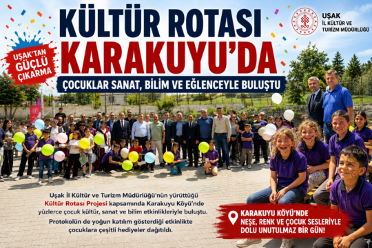 Uşak İl Kültür ve Turizm Müdürlüğü tarafından yürütülen Kültür Rotası