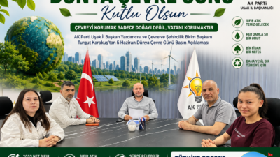 &nbsp; AK Parti Uşak’tan Dünya Çevre Günü Mesajı: “Çevreyi Korumak