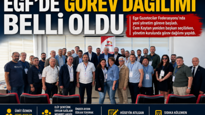 Ege Gazeteciler Federasyonu (EGF) 5. Olağan Genel Kurulu’nun ardından yeni