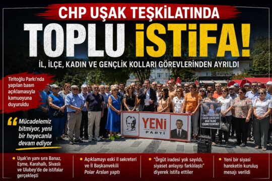 Cumhuriyet Halk Partisi (CHP) Uşak İl Örgütü, ilçe teşkilatları ile