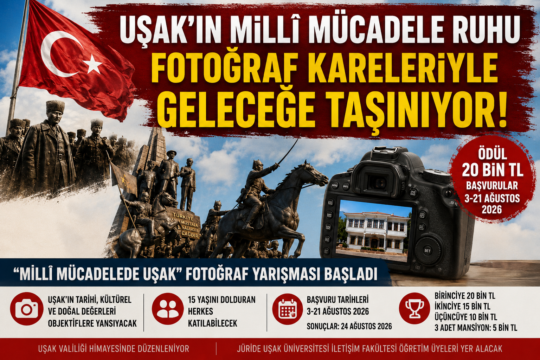 Uşak Valiliği himayesinde, Millî Mücadele, Zafer ve Gençlik Günleri kapsamında