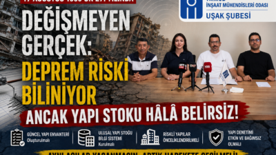 Deprem Riski Biliniyor Ancak Yapı Stoku Hâlâ Belirsiz! TMMOB İnşaat