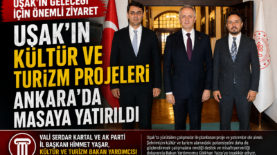 Uşak Valisi Serdar Kartal ve AK Parti Uşak İl Başkanı