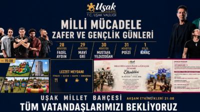 &nbsp; Uşak Valiliği’nin öncülüğünde ve koordinasyonunda, 26 Ağustos-1 Eylül tarihleri