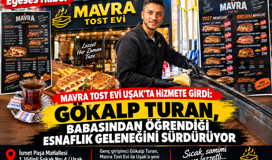 Uşak’ta gıda sektörüne yeni bir işletme daha kazandırıldı. 27 yaşındaki