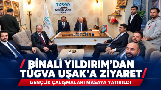 &nbsp; Son Başbakan Binali Yıldırım, Uşak Valisi Dr. Serdar Kartal,